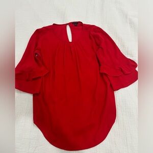 Ann Taylor LOFT Red Blouse